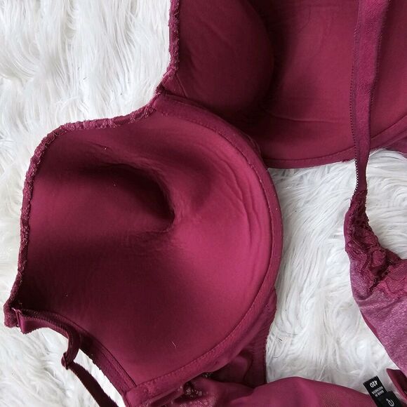 Torrid T Shirt Lightly Lined Heather Cozy Lace 360 Back Smoothing Bra 42D - Picture 5 of 5